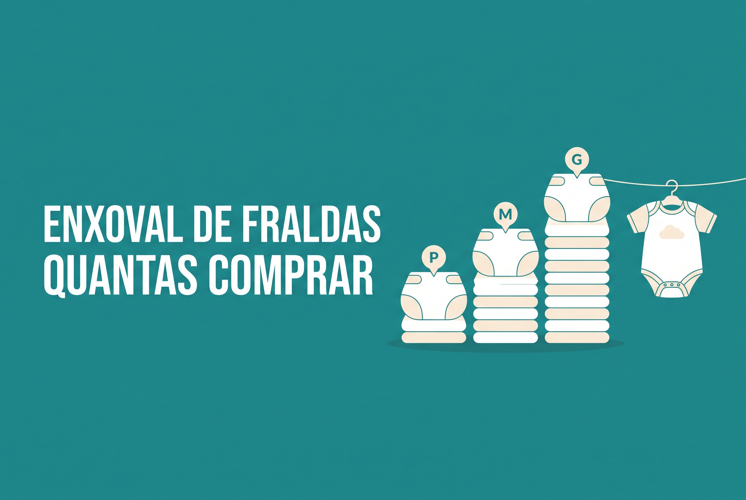 Enxoval de fraldas: quantas comprar de cada tamanho