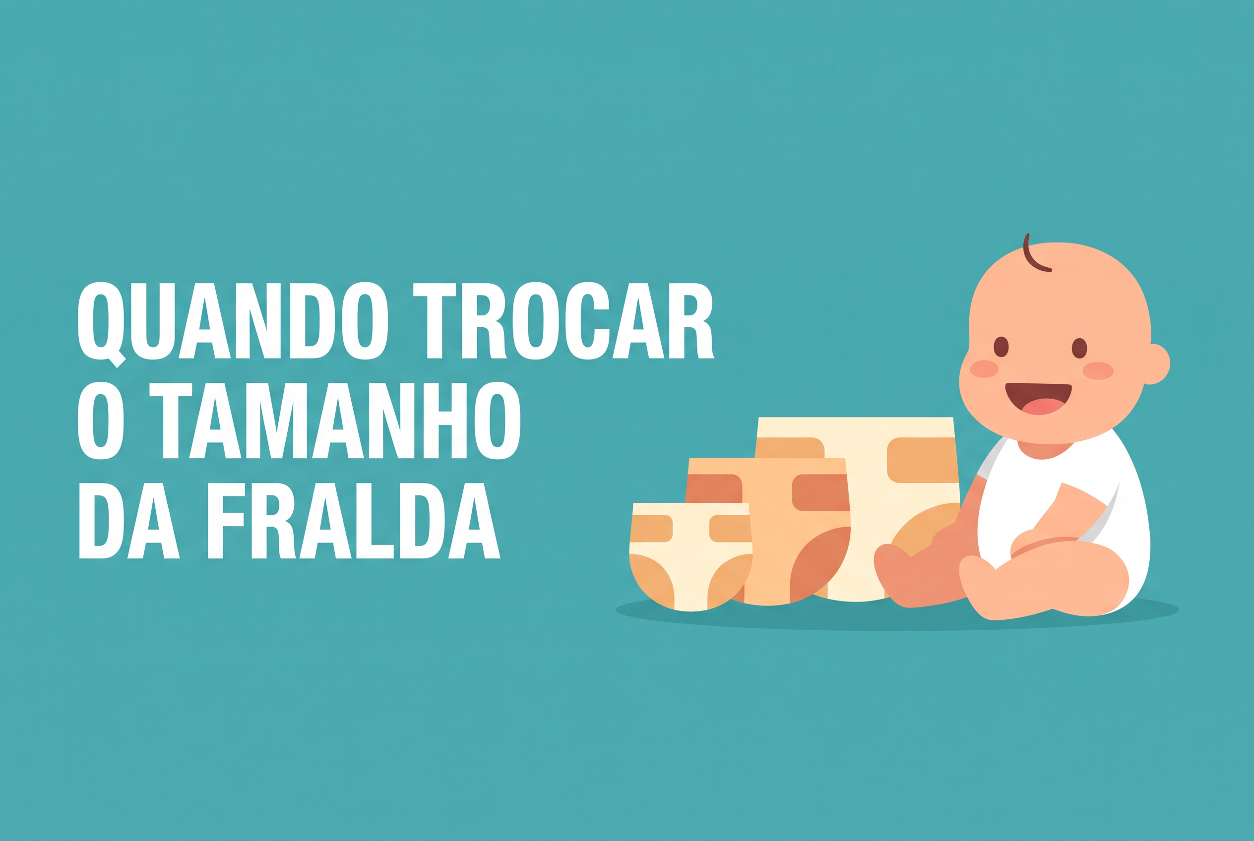 Quando trocar o tamanho da fralda: 5 sinais